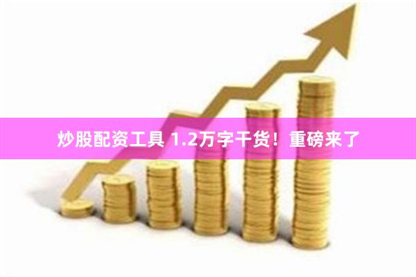 炒股配资工具 1.2万字干货！重磅来了