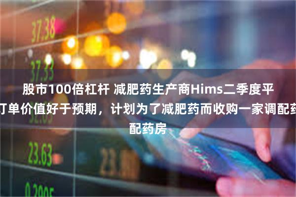 股市100倍杠杆 减肥药生产商Hims二季度平均订单价值好于预期，计划为了减肥药而收购一家调配药房