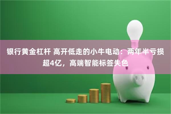 银行黄金杠杆 高开低走的小牛电动：两年半亏损超4亿，高端智能标签失色