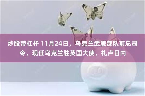 炒股带杠杆 11月24日，乌克兰武装部队前总司令，现任乌克兰驻英国大使，扎卢日内