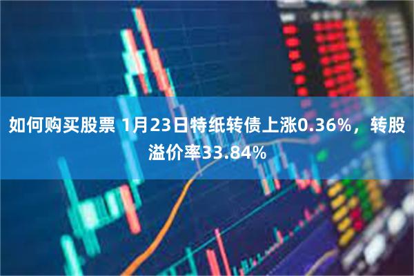 如何购买股票 1月23日特纸转债上涨0.36%，转股溢价率33.84%