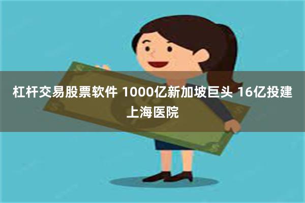 杠杆交易股票软件 1000亿新加坡巨头 16亿投建上海医院